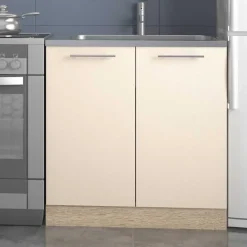 Garnero Arredamenti Cucine Complete|Cucine Complete-Cucina moderna 200cm lineare componibile rovere Matrix Beige