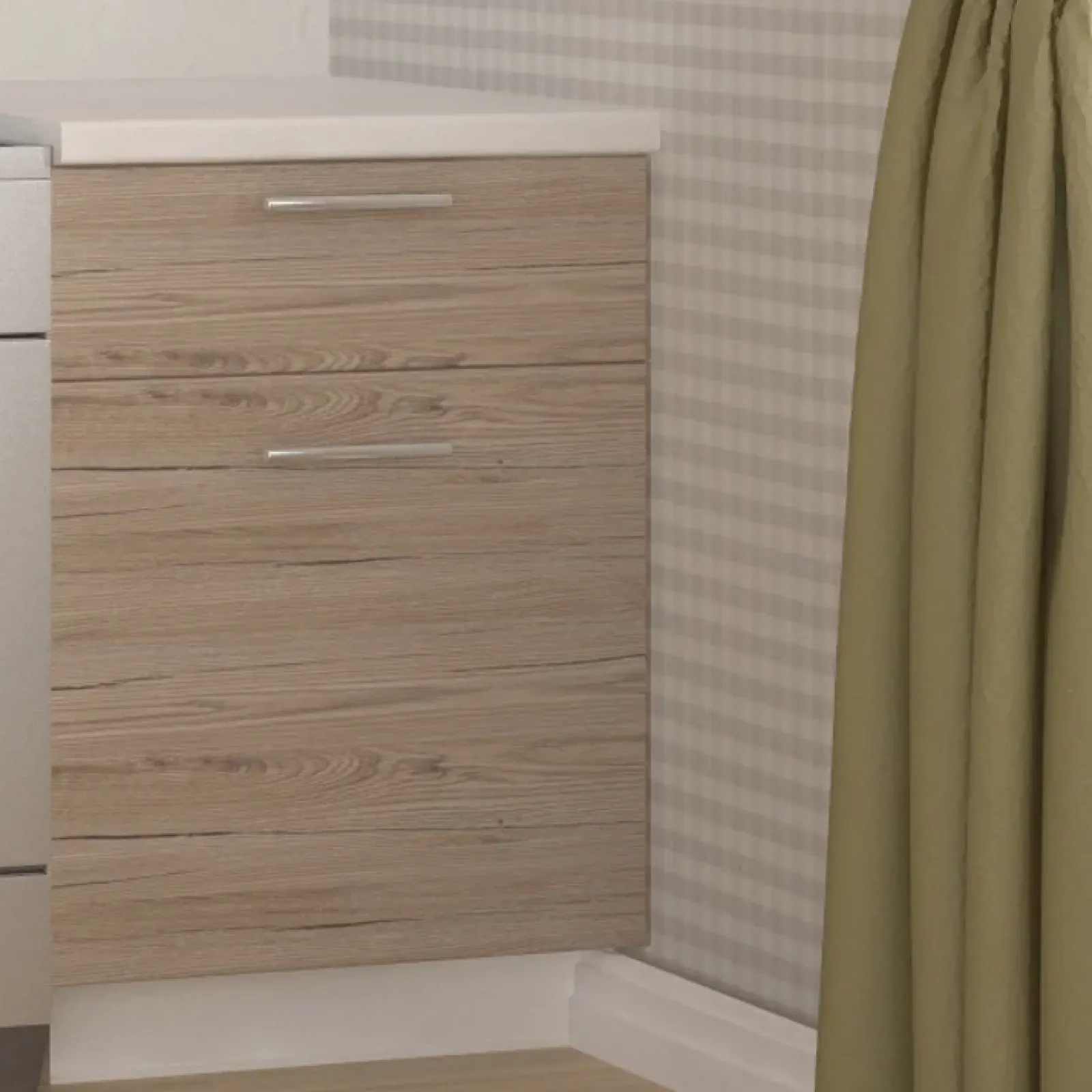 Garnero Arredamenti Cucine Complete|Cucine Complete-Cucina moderna standard 220cm rovere beige Noemi