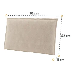 Garnero Arredamenti Cuscini E Guanciali|Cuscini E Guanciali-Cuscino decorativo per letto matrimoniale contenitore 160x200cm rovere Noor