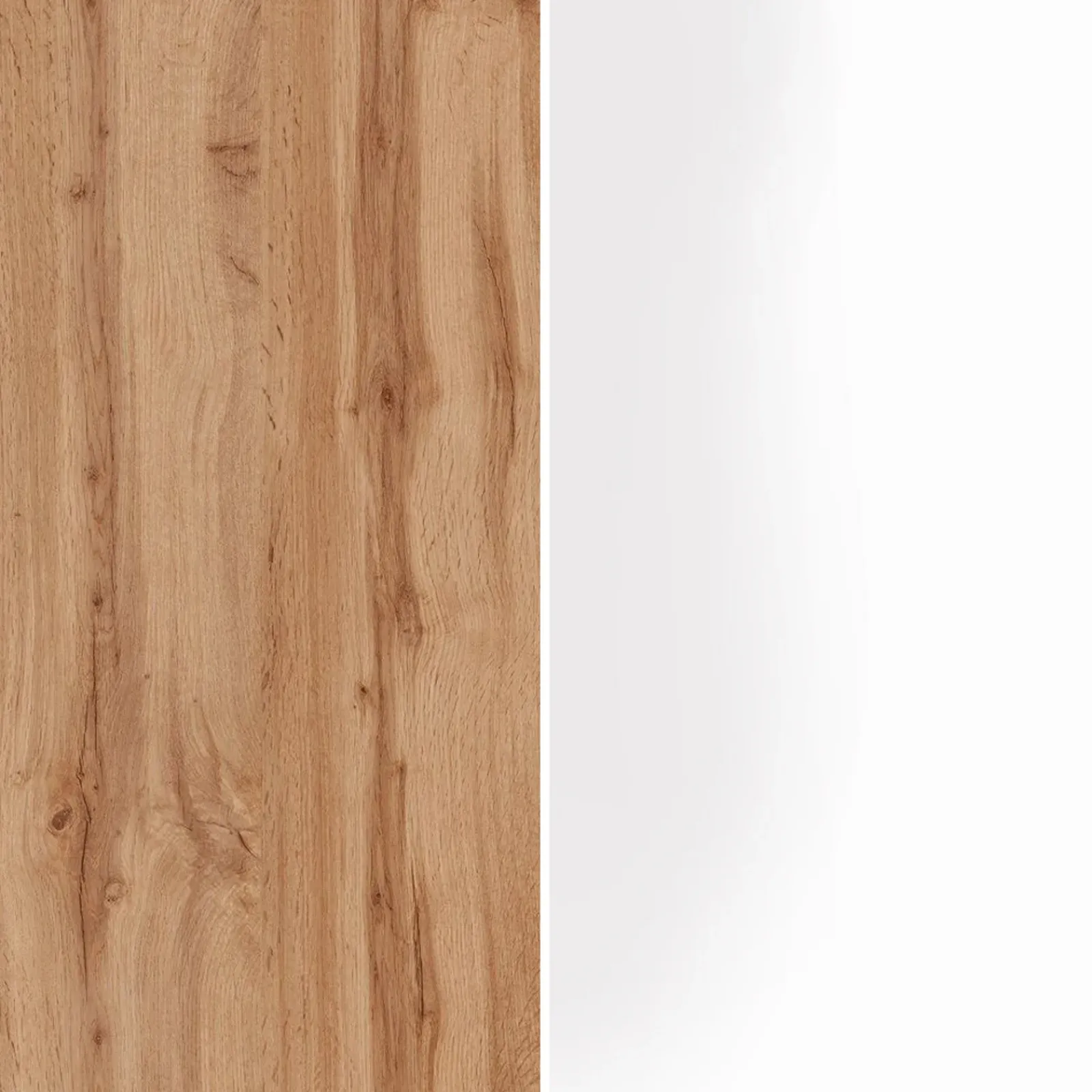 Garnero Arredamenti Scaffali E Dispense-Dispensa cucina bassa 30x85h cm scorrevole bianco rovere Gourmet Bianco Lucido - Rovere