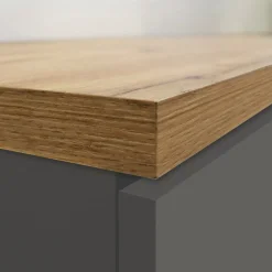 Garnero Arredamenti Scaffali E Dispense-Dispensa cucina 60x165h cm 4 ripiani antracite rovere Gourmet Antracite - Rovere