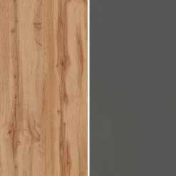 Garnero Arredamenti Scaffali E Dispense-Dispensa cucina 60x165h cm 4 ripiani antracite rovere Gourmet Antracite - Rovere