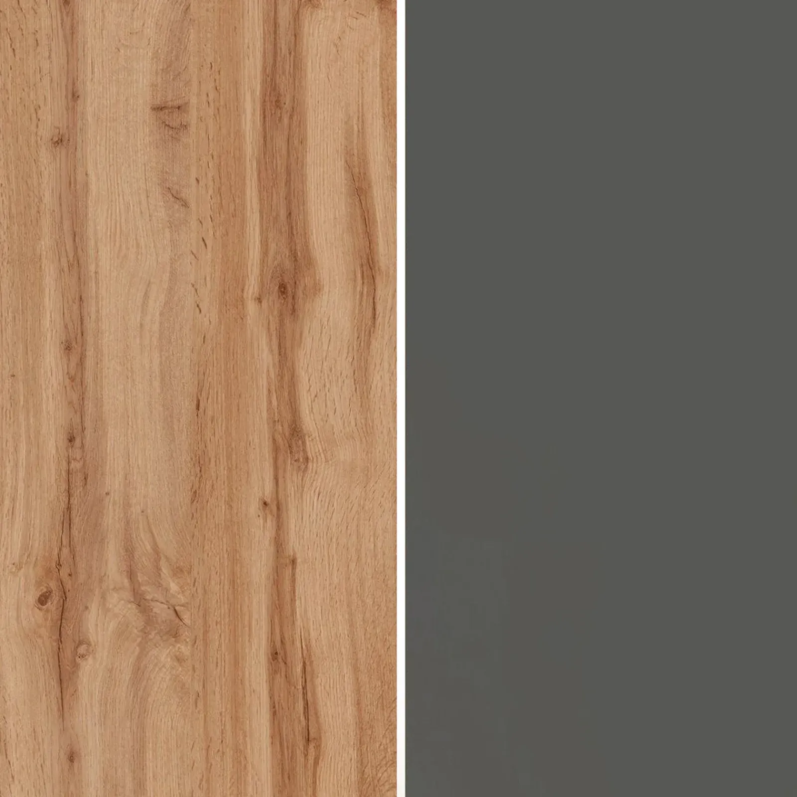 Garnero Arredamenti Scaffali E Dispense-Dispensa cucina 60x165h cm 4 ripiani antracite rovere Gourmet Antracite - Rovere