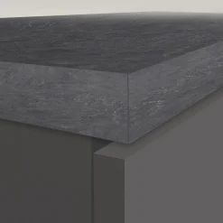 Garnero Arredamenti Scaffali E Dispense-Dispensa cucina 60x165h cm 4 ripiani antracite grigio pietra Gourmet Antracite - Grigio pietra