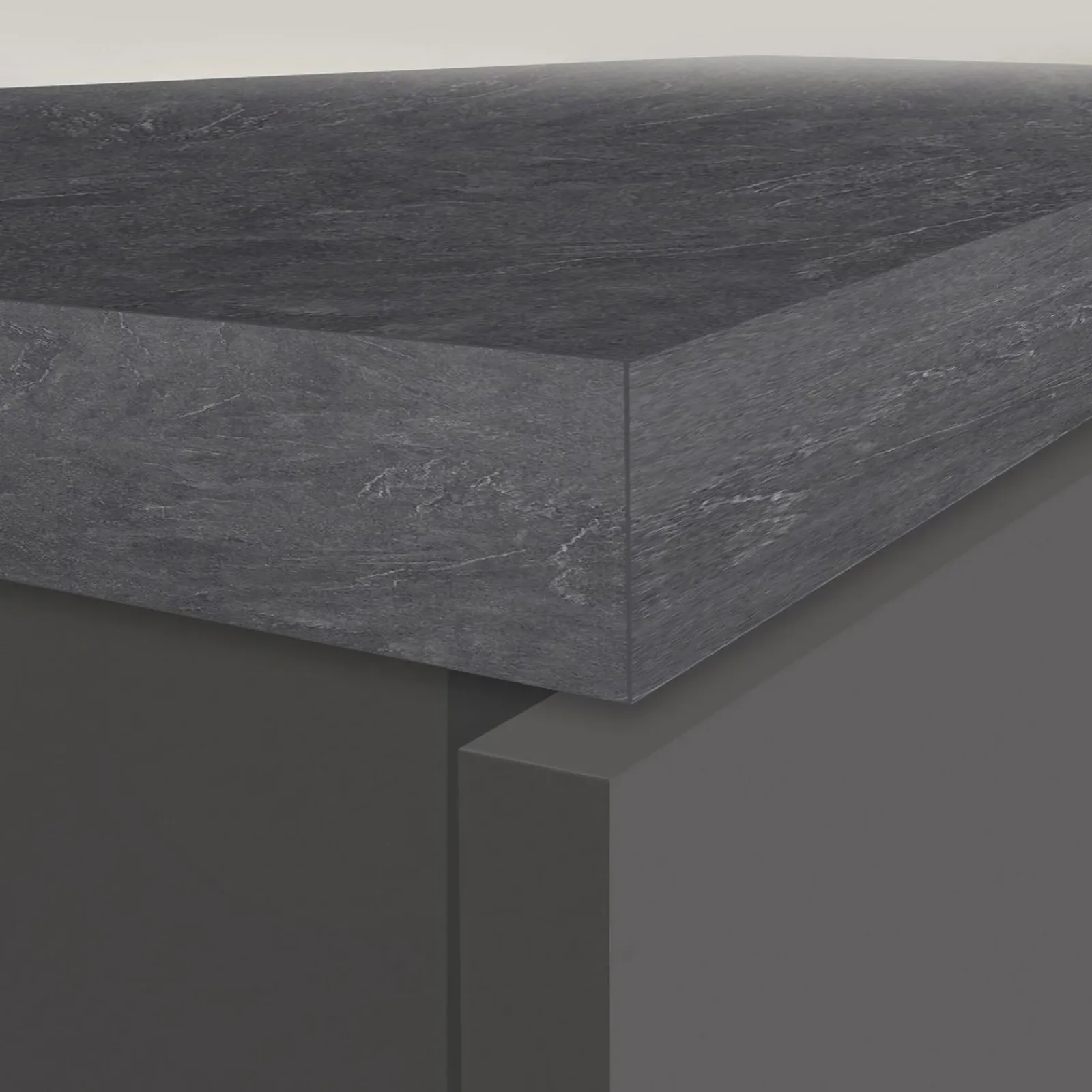 Garnero Arredamenti Scaffali E Dispense-Dispensa cucina 60x165h cm 4 ripiani antracite grigio pietra Gourmet Antracite - Grigio pietra