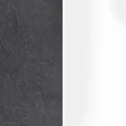 Garnero Arredamenti Scaffali E Dispense-Dispensa cucina 60x165h cm 4 ripiani bianco grigio pietra Gourmet Bianco Lucido - Grigio pietra