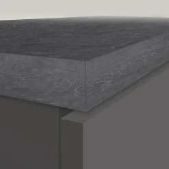 Garnero Arredamenti Scaffali E Dispense-Dispensa cucina 30x165h cm scorrevole antracite grigio pietra Gourmet Antracite - Grigio pietra