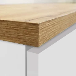 Garnero Arredamenti Scaffali E Dispense-Dispensa cucina 30x165h cm scorrevole bianco rovere Gourmet Bianco Lucido - Rovere