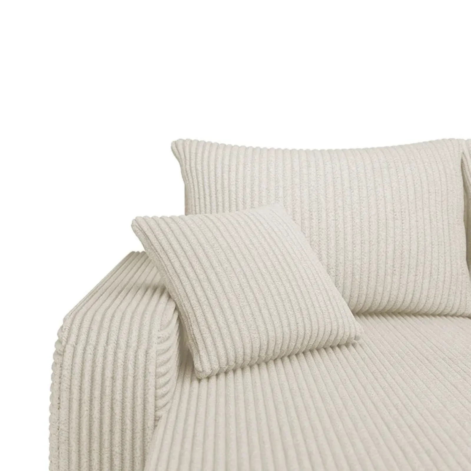 Garnero Arredamenti Divani Angolari|Divani Letto-Divano angolare letto 238x147cm 3 posti velluto a coste beige Flow Velluto Poso Beige