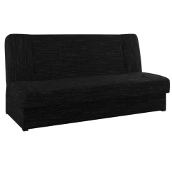 Garnero Arredamenti Divani Lineari|Divani Letto-Divano letto 2 posti 192cm matrimoniale senza braccioli grigio nero Joby Tessuto Lawa Grigio Scuro