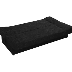 Garnero Arredamenti Divani Lineari|Divani Letto-Divano letto 2 posti 192cm matrimoniale senza braccioli grigio nero Joby Tessuto Lawa Grigio Scuro