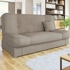 Garnero Arredamenti Divani Lineari|Divani Letto-Divano letto 2 posti 182cm pieghevole senza braccioli beige Rollo Tessuto Orinoco Beige