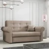 Garnero Arredamenti Divani Letto|Divani Letto-Divano letto 2 posti imbottito in tessuto matrimoniale 148cm beige Jamar