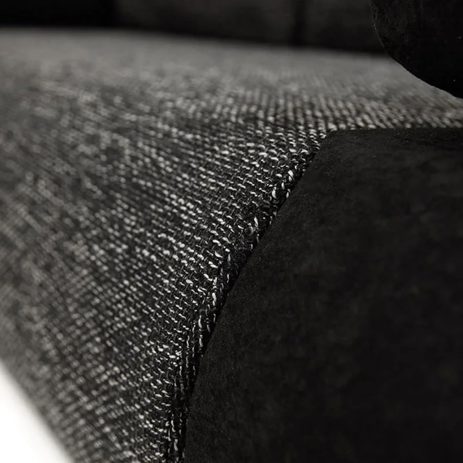 Garnero Arredamenti Divani Lineari|Divani Letto-Divano letto 3 posti imbottito 200cm nero grigio scuro Barney