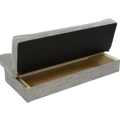 Garnero Arredamenti Divani Letto|Divani Letto-Divano letto 2 posti matrimoniale senza braccioli 192cm grigio beige Joby Tessuto Lawa Grigio