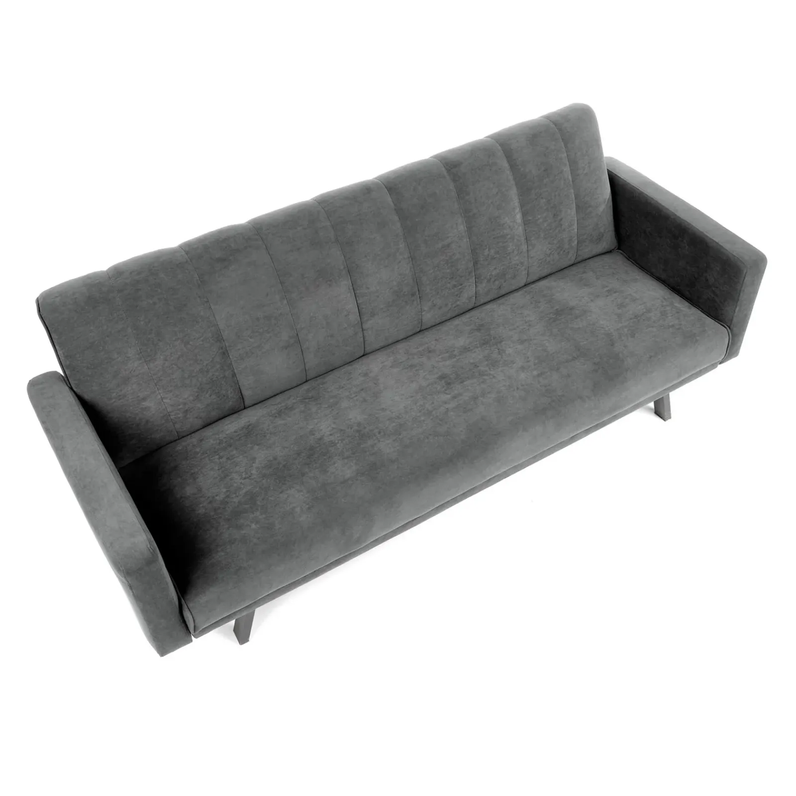 Garnero Arredamenti Divani Letto|Divani Letto-Divano letto 3 posti 192x82 cm velluto Nespolo Grigio scuro