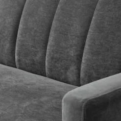 Garnero Arredamenti Divani Letto|Divani Letto-Divano letto 3 posti 192x82 cm velluto Nespolo Grigio scuro