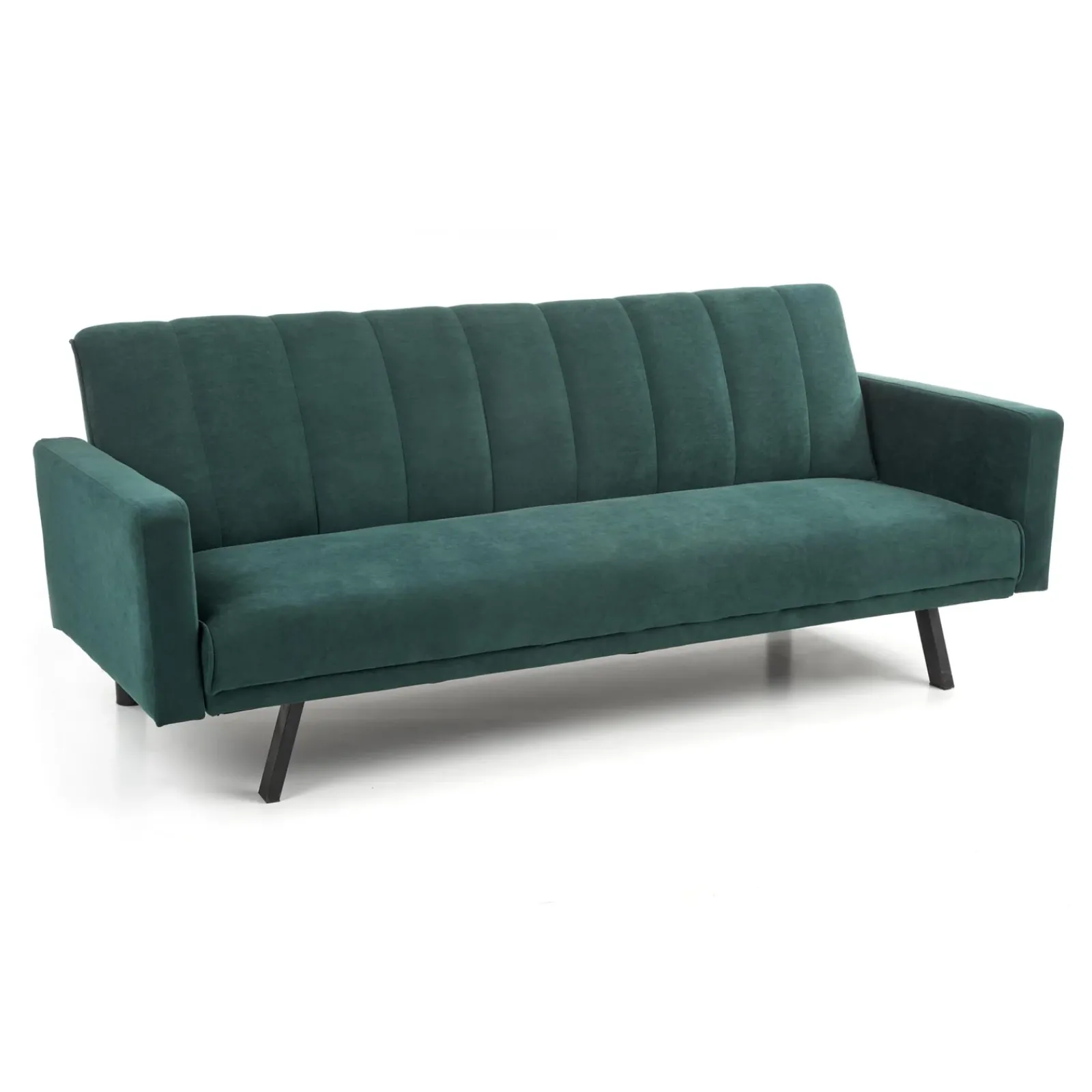 Garnero Arredamenti Divani Letto|Divani Letto-Divano letto 3 posti 192x82 cm velluto scuro Nespolo Verde