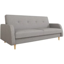 Garnero Arredamenti Divani Letto|Divani Letto-Divano letto 2 posti 216x87cm con box contenitore grigio Nebbia