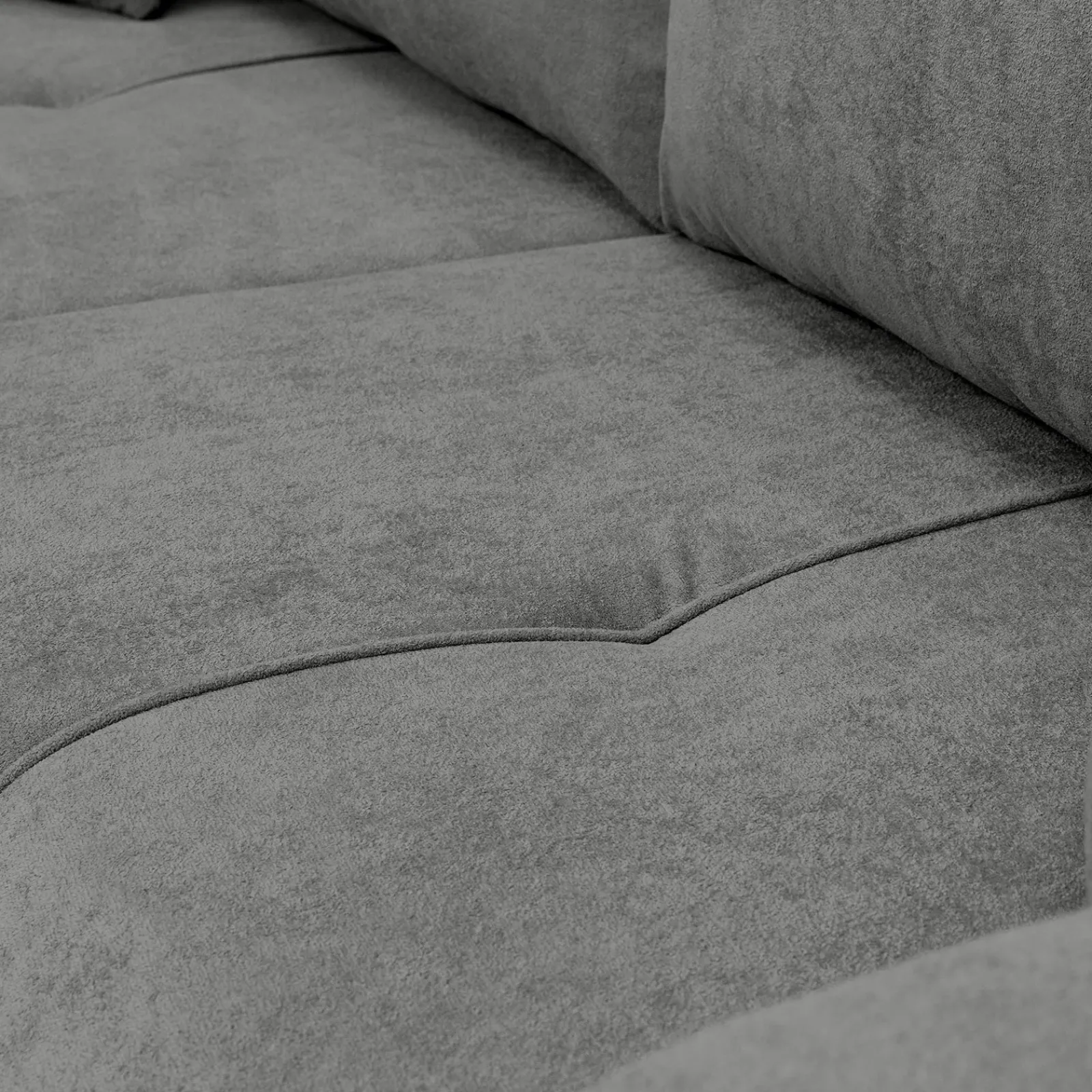 Garnero Arredamenti Divani Lineari|Divani Letto-Divano letto 3 posti 248x90cm con contenitore in Floty Tessuto Velo Grigio Scuro