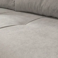 Garnero Arredamenti Divani Lineari|Divani Letto-Divano letto 3 posti 248x90cm con contenitore in Floty Tessuto Velo Grigio Chiaro