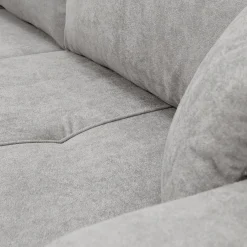 Garnero Arredamenti Divani Lineari|Divani Letto-Divano letto 3 posti 248x90cm con contenitore in Floty Tessuto Velo Grigio Chiaro