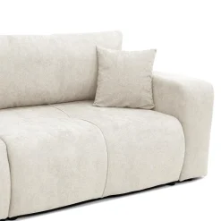 Garnero Arredamenti Divani Lineari|Divani Letto-Divano letto 3 posti 248x90cm con contenitore in Floty Tessuto Velo Bianco