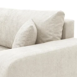 Garnero Arredamenti Divani Lineari|Divani Letto-Divano letto 3 posti 248x90cm con contenitore in Floty Tessuto Velo Bianco