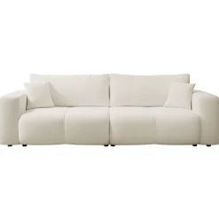 Garnero Arredamenti Divani Lineari|Divani Letto-Divano letto 3 posti 248x90cm con contenitore in Floty Tessuto Velo Bianco