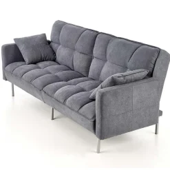 Garnero Arredamenti Divani Lineari|Divani Letto-Divano letto 2 posti 193x58cm grigio acciaio Cassandra