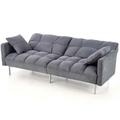 Garnero Arredamenti Divani Lineari|Divani Letto-Divano letto 2 posti 193x58cm grigio acciaio Cassandra