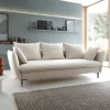 Garnero Arredamenti Divani Letto|Divani Letto-Divano letto 3 posti 237x105cm tessuto bianco Tranquil