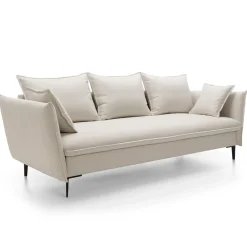 Garnero Arredamenti Divani Letto|Divani Letto-Divano letto 3 posti 237x105cm tessuto bianco Tranquil