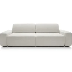 Garnero Arredamenti Divani Letto|Divani Letto-Divano letto 3 posti 257x105cm tessuto bianco Cozyfy