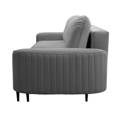 Garnero Arredamenti Divani Lineari|Divani Letto-Divano letto 3 posti 244x102cm tessuto grigio Shimmer