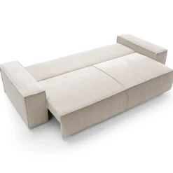 Garnero Arredamenti Divani Letto|Divani Letto-Divano letto 3 posti 257x106cm velluto a coste beige Snuggle Velluto a Coste Poso Beige