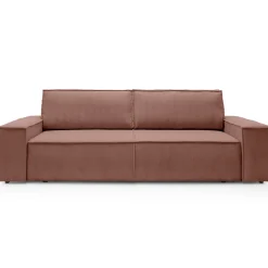 Garnero Arredamenti Divani Letto|Divani Letto-Divano letto 3 posti 257x106cm velluto a coste rosa Snuggle Velluto a Coste Poso Rosa