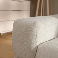 Garnero Arredamenti Divani Angolari|Divani Letto-Divano letto angolare 3 posti 267x185cm box contenitore beige Sottovoce Tessuto Artico Beige