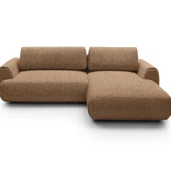 Garnero Arredamenti Divani Angolari|Divani Letto-Divano letto angolare destra 3 posti 270x167cm tessuto arancio Cloudify Tessuto Puente Arancio