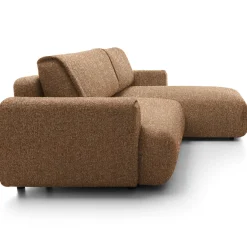 Garnero Arredamenti Divani Angolari|Divani Letto-Divano letto angolare destra 3 posti 270x167cm tessuto arancio Cloudify Tessuto Puente Arancio