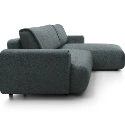 Garnero Arredamenti Divani Angolari|Divani Letto-Divano letto angolare destra 3 posti 270x167cm tessuto antracite Cloudify Tessuto Puente Antracite