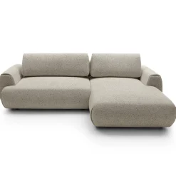 Garnero Arredamenti Divani Angolari|Divani Letto-Divano letto angolare destra 3 posti 270x167cm tessuto beige Cloudify Tessuto Puente Beige