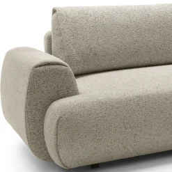 Garnero Arredamenti Divani Angolari|Divani Letto-Divano letto angolare destra 3 posti 270x167cm tessuto beige Cloudify Tessuto Puente Beige