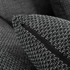 Garnero Arredamenti Divani Panoramici|Divani Angolari-Divano letto angolare destra 5 posti 350x205cm grigio scuro Agliana Tessuto Trama Fitta Grigio