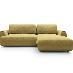 Garnero Arredamenti Divani Angolari|Divani Letto-Divano letto angolare destra 3 posti 270x167cm tessuto giallo Cloudify Tessuto Puente Giallo