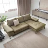 Garnero Arredamenti Divani Angolari|Divani Letto-Divano letto angolare destra 3 posti 265x170cm tessuto beige Chillax