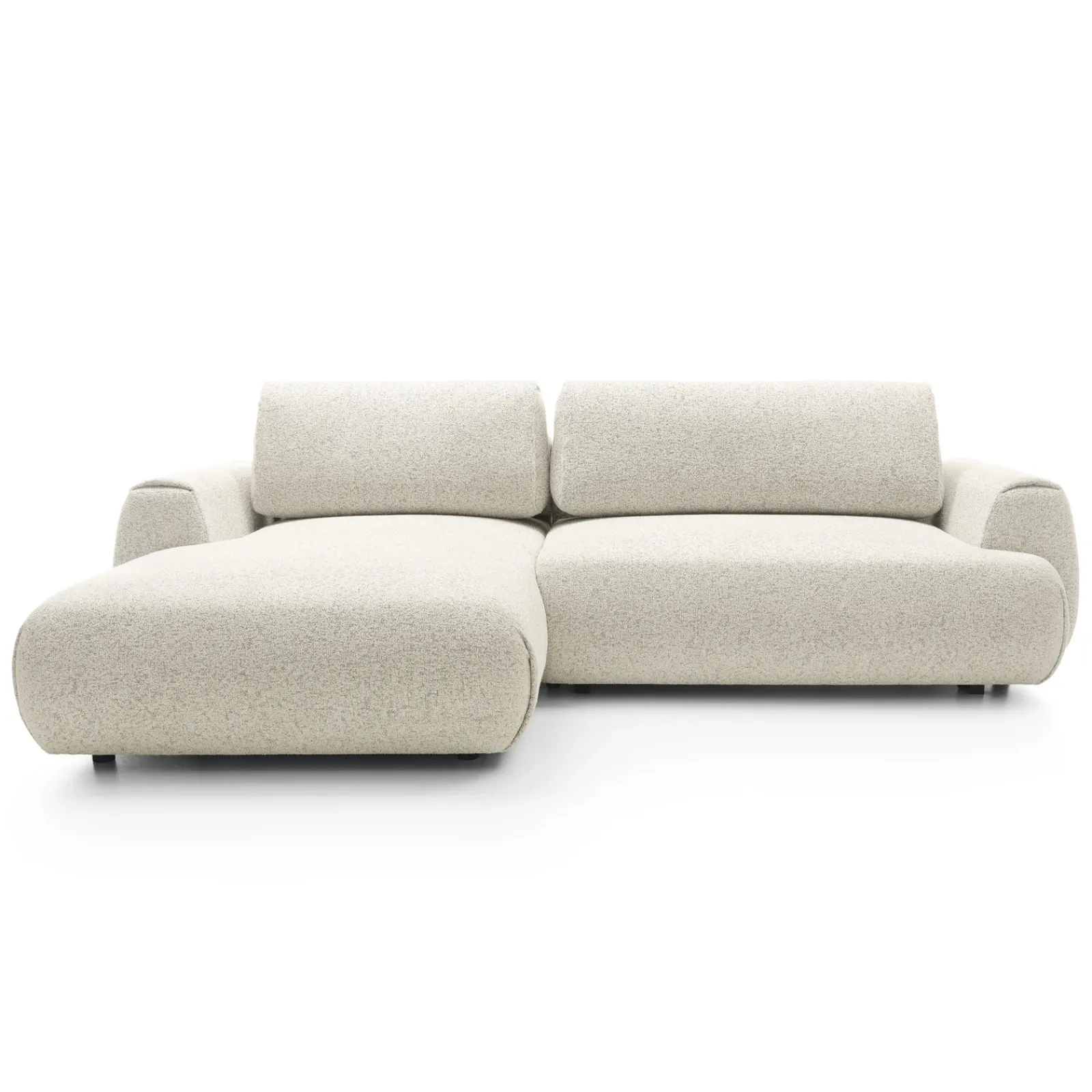 Garnero Arredamenti Divani Angolari|Divani Letto-Divano letto angolare sinistra 3 posti 270x167cm tessuto bianco Cloudify Tessuto Puente Bianco