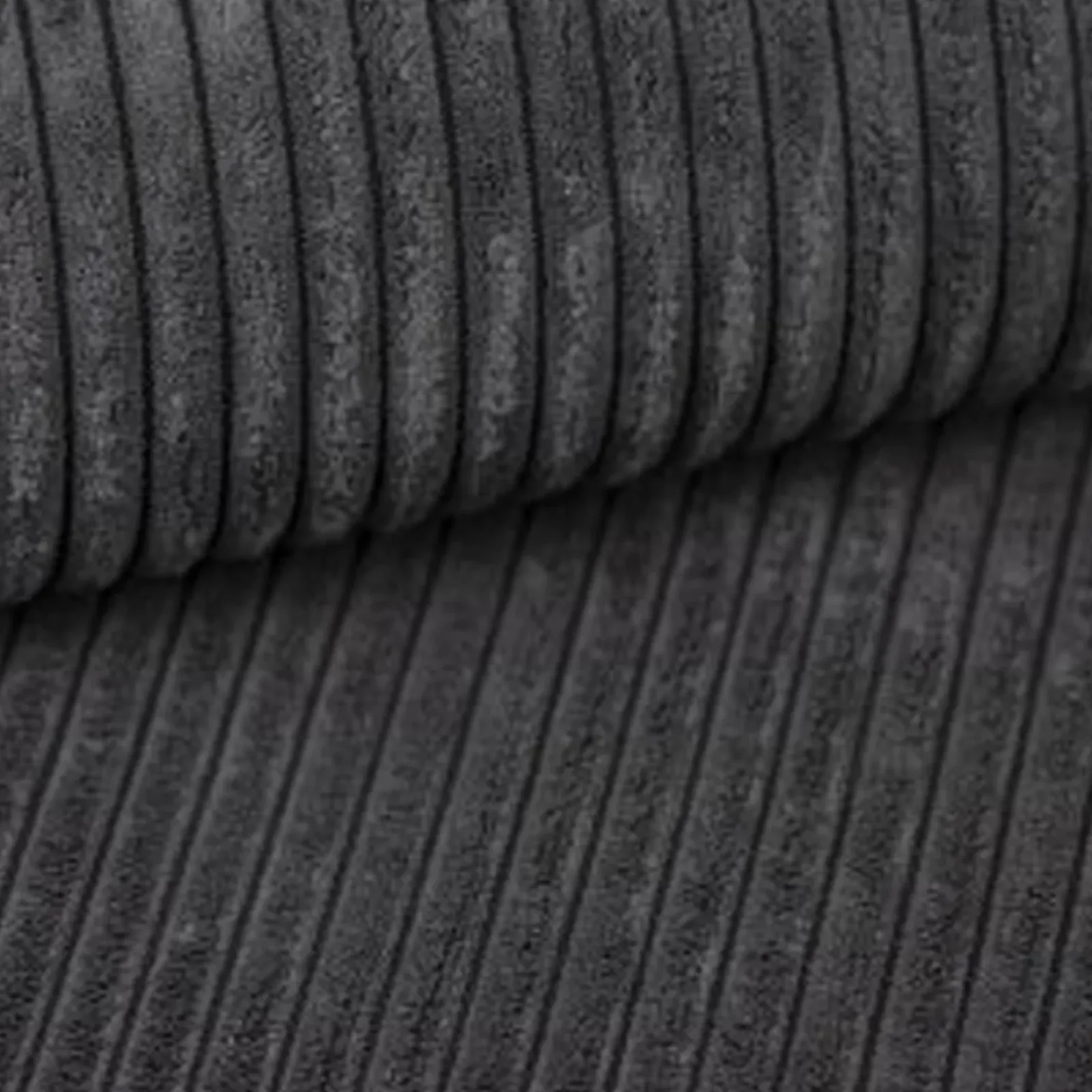 Garnero Arredamenti Divani Angolari|Divani Letto-Divano letto angolare sinistra 3 posti 267x167cm velluto a coste antracite Relaxion Velluto a Coste Poso Antracite