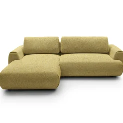 Garnero Arredamenti Divani Angolari|Divani Letto-Divano letto angolare sinistra 3 posti 270x167cm tessuto giallo Cloudify Tessuto Puente Giallo