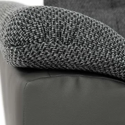 Garnero Arredamenti Divani Panoramici|Divani Angolari-Divano letto angolare sinistra 5 posti 350x205cm grigio scuro Agliana Tessuto Trama Fitta Grigio